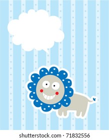 cute little lion message