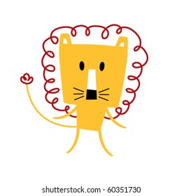 cute little lion pattern