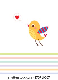 cute little love bird