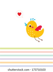 cute little love bird