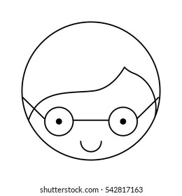 cute little man character vector illustration design