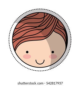 cute little man character vector illustration design