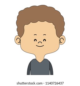 Cute little man profile