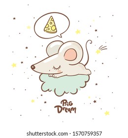 Cute little mice/ mouse symbol new year 2020