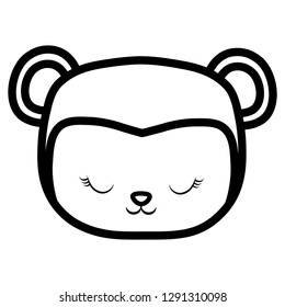cute and little monkey character