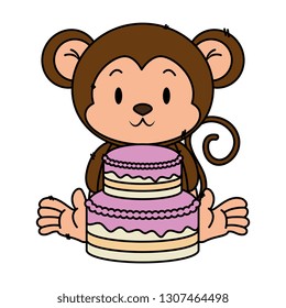 cute little monkey character