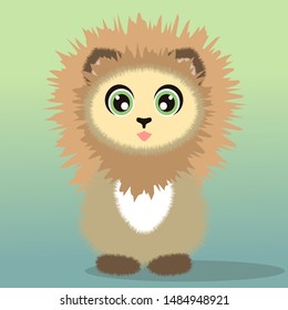 cute little monster, cub. for patterns, Wallpapers, postcards, cards, banners, etc.