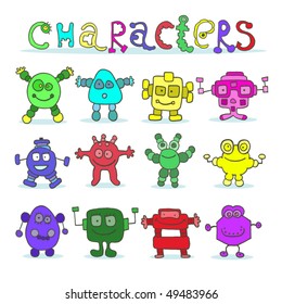 cute little monsters character