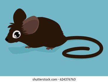 Cute little mouse vector illustration