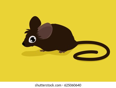 Cute little mouse vector illustration