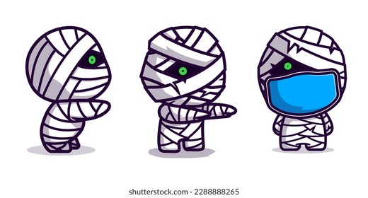 cute little mummy illustration design