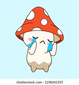 cute little mushroom vector illustration