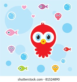 cute little octopus doodle