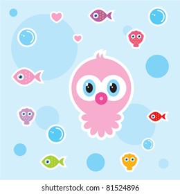 cute little octopus doodle