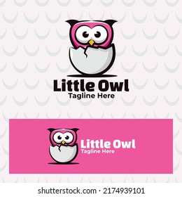 Cute little owl art illustration