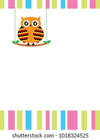 cute little owl message card