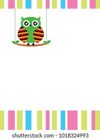 cute little owl message card