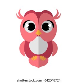 A cute little owl vector illustration.