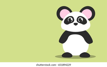 Cute little panda cub