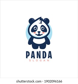 cute little panda logo design
