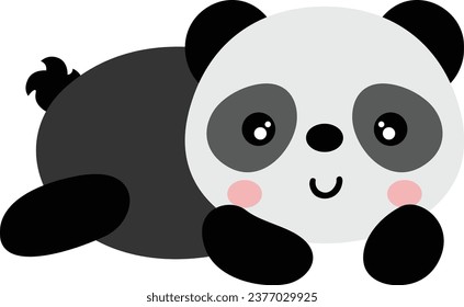 Pequeño pandilla lindo tumbado