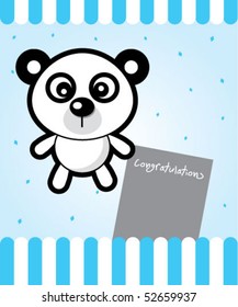 cute little panda tag