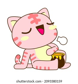 linda ilustración vectorial panda
