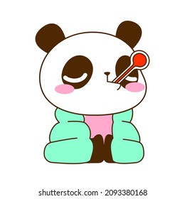 linda ilustración vectorial panda