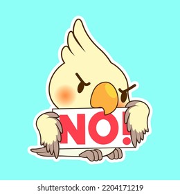 cute little parrot vector illustration