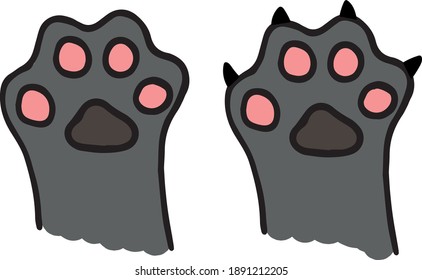 unas bonitas patas. multicolor y simple