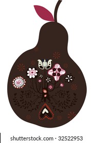 süßes, kleines Birnendesign