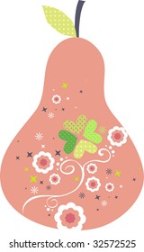 diseño lindo de peras