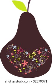 cute little pear design