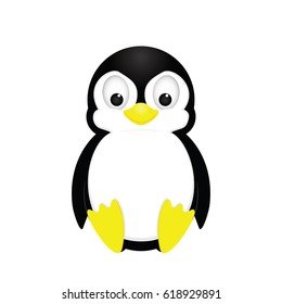 Cute Little Penguin Stock Vector (Royalty Free) 618929891 | Shutterstock