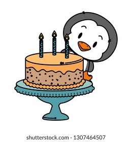 cute little penguin character