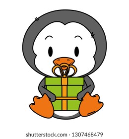 cute little penguin character