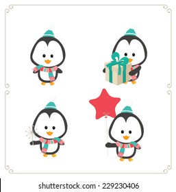 Cute little penguins collection