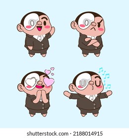 cute little phantom vector set