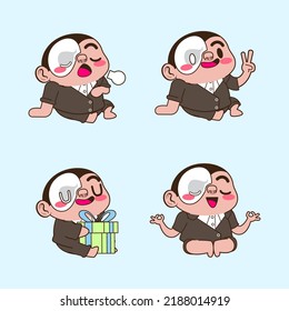 cute little phantom vector set