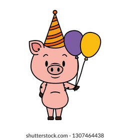 cute little pig character