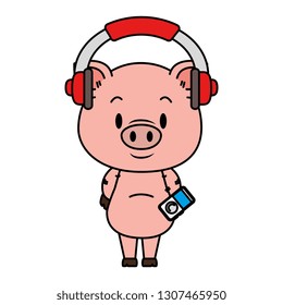 cute little pig character