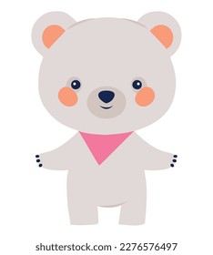 cute and little polar bear animal