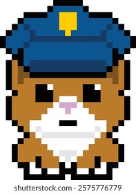 cute little police guinea pig