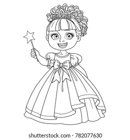 Cute Little Princess Ball Dress Tiara Stock Vector (Royalty Free ...