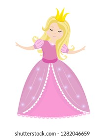 Smiling Fairy Godmother Holding Magic Wand Stock Vector (Royalty Free ...