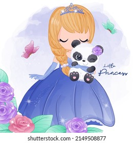 Cute Little Princess Illustration for decoration