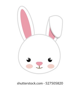 cute little rabbit animal character