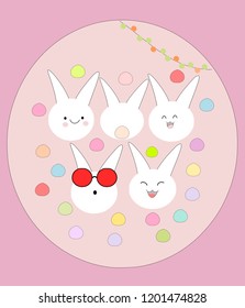 cute little rabbit background