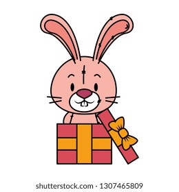 cute little rabbit character