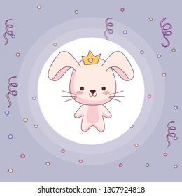 cute and little rabbit character